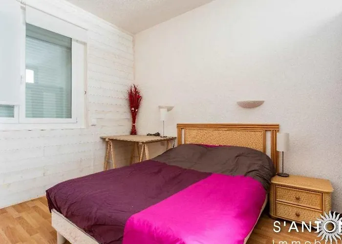 3 Pieces Climatise Au 1er Etage, Pres Du Marche A Marseillan-plage - Fr-1-326-659 * Marseillan